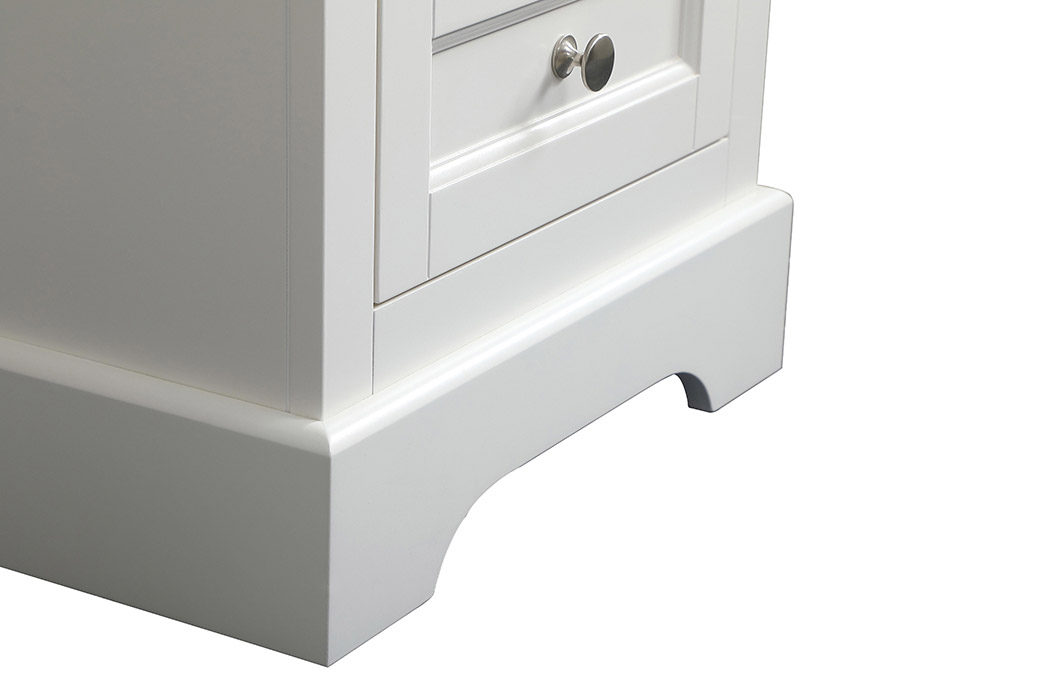 Elegant Bathroom Vanity - White (VF15518WH)