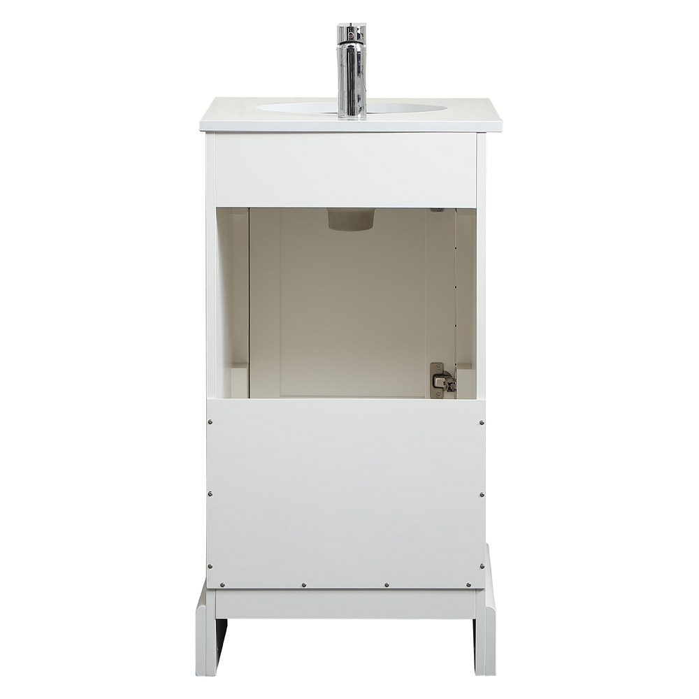 Elegant Bathroom Vanity - White (VF15518WH)