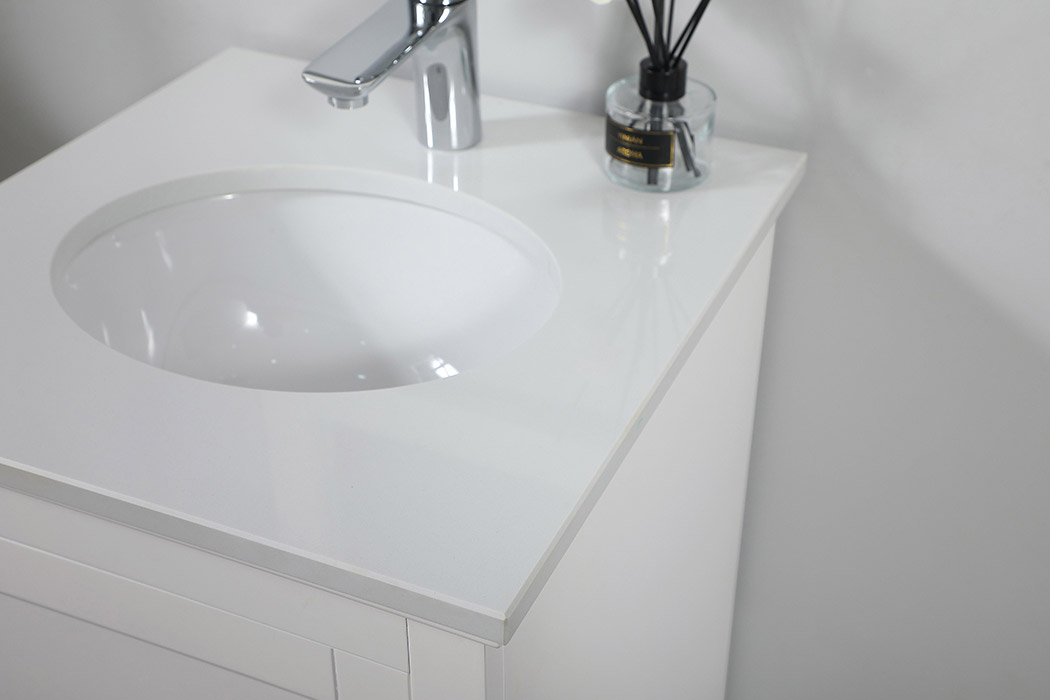 Elegant Bathroom Vanity - White (VF15518WH)