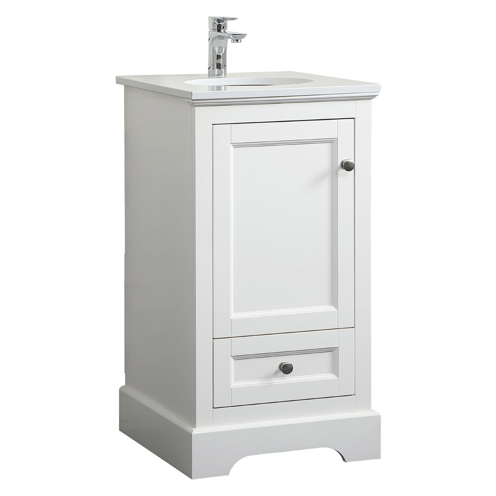 Elegant Bathroom Vanity - White (VF15518WH)