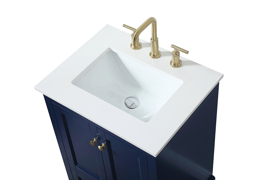 Elegant Bathroom Vanity - Blue (VF15524BL)