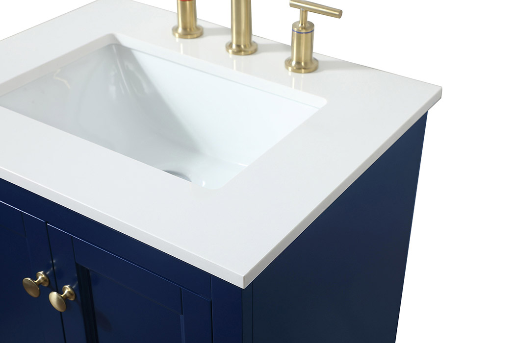 Elegant Bathroom Vanity - Blue (VF15524BL)