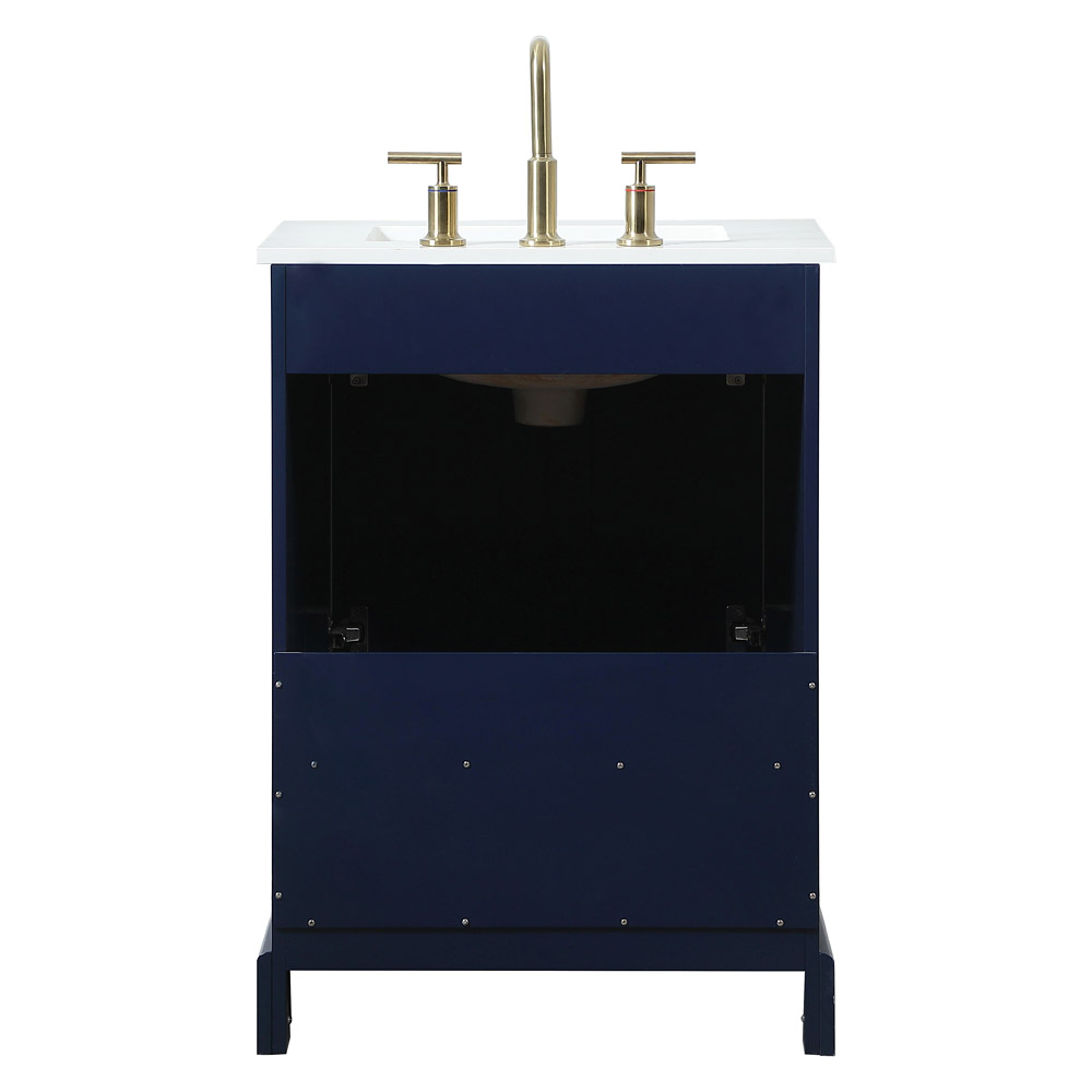 Elegant Bathroom Vanity - Blue (VF15524BL)