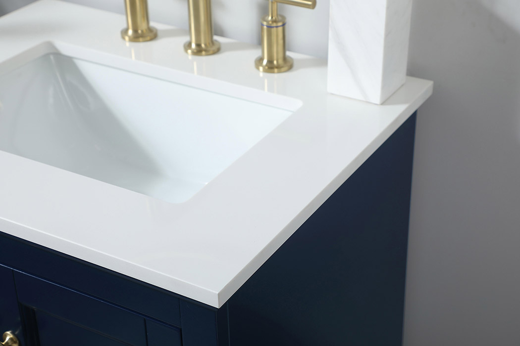 Elegant Bathroom Vanity - Blue (VF15524BL)