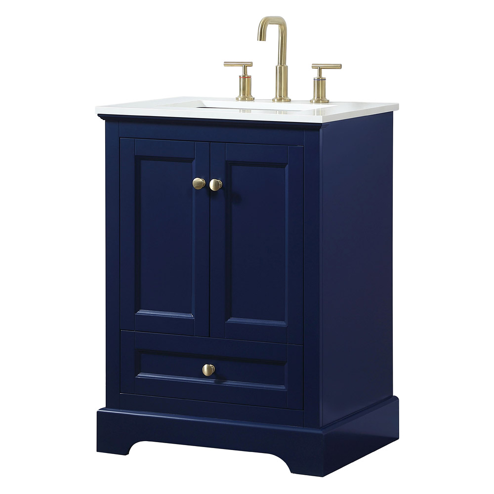 Elegant Bathroom Vanity - Blue (VF15524BL)