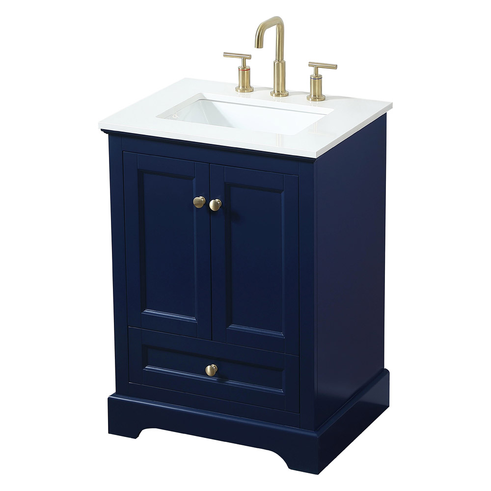 Elegant Bathroom Vanity - Blue (VF15524BL)