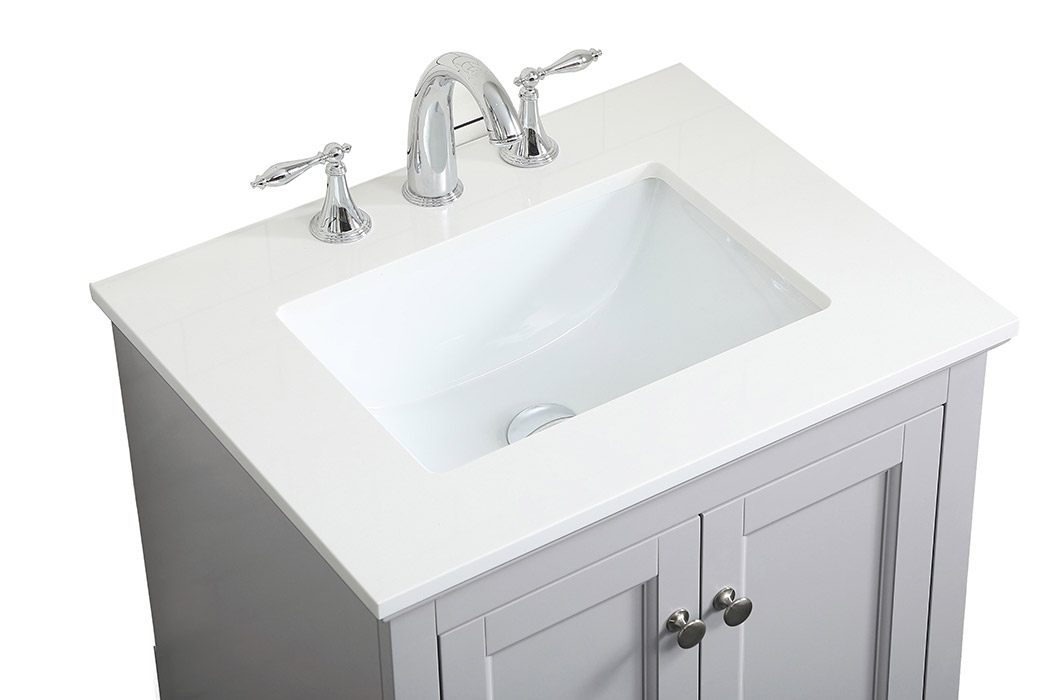 Elegant Bathroom Vanity - Gray (VF15524GR)