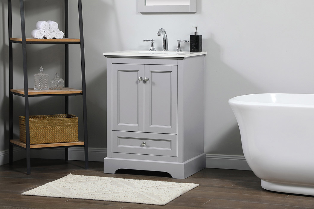 Elegant Bathroom Vanity - Gray (VF15524GR)