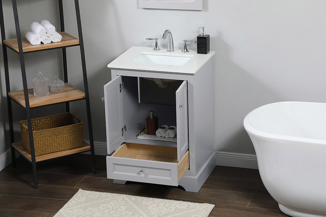 Elegant Bathroom Vanity - Gray (VF15524GR)