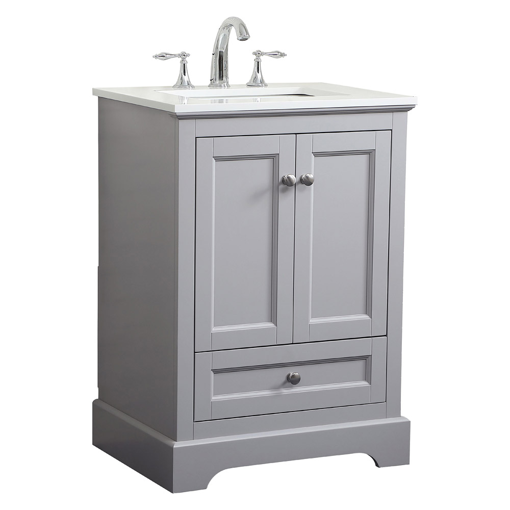 Elegant Bathroom Vanity - Gray (VF15524GR)