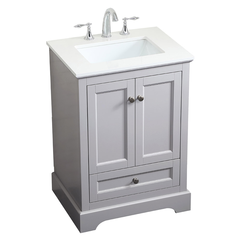 Elegant Bathroom Vanity - Gray (VF15524GR)