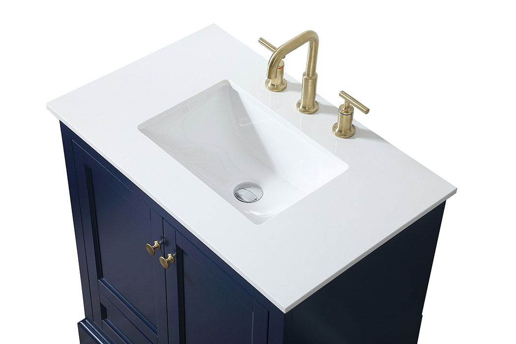 Elegant Bathroom Vanity - Blue (VF15530BL)