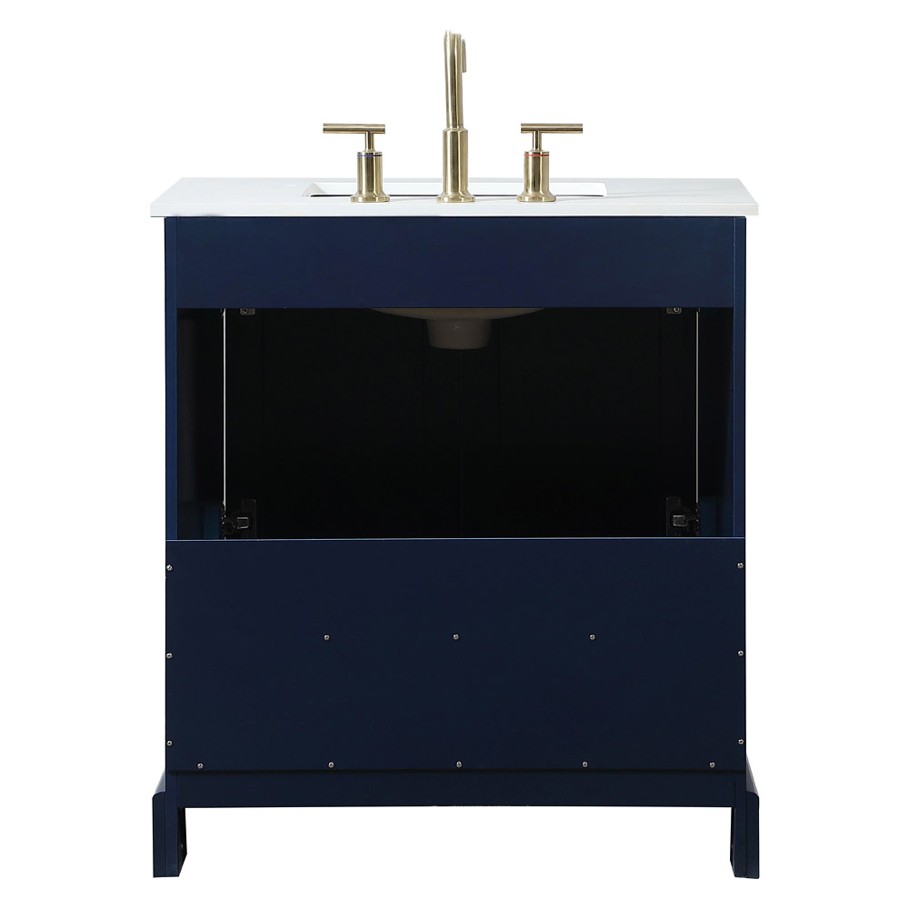 Elegant Bathroom Vanity - Blue (VF15530BL)