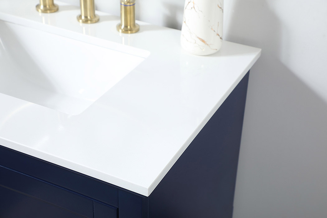 Elegant Bathroom Vanity - Blue (VF15530BL)