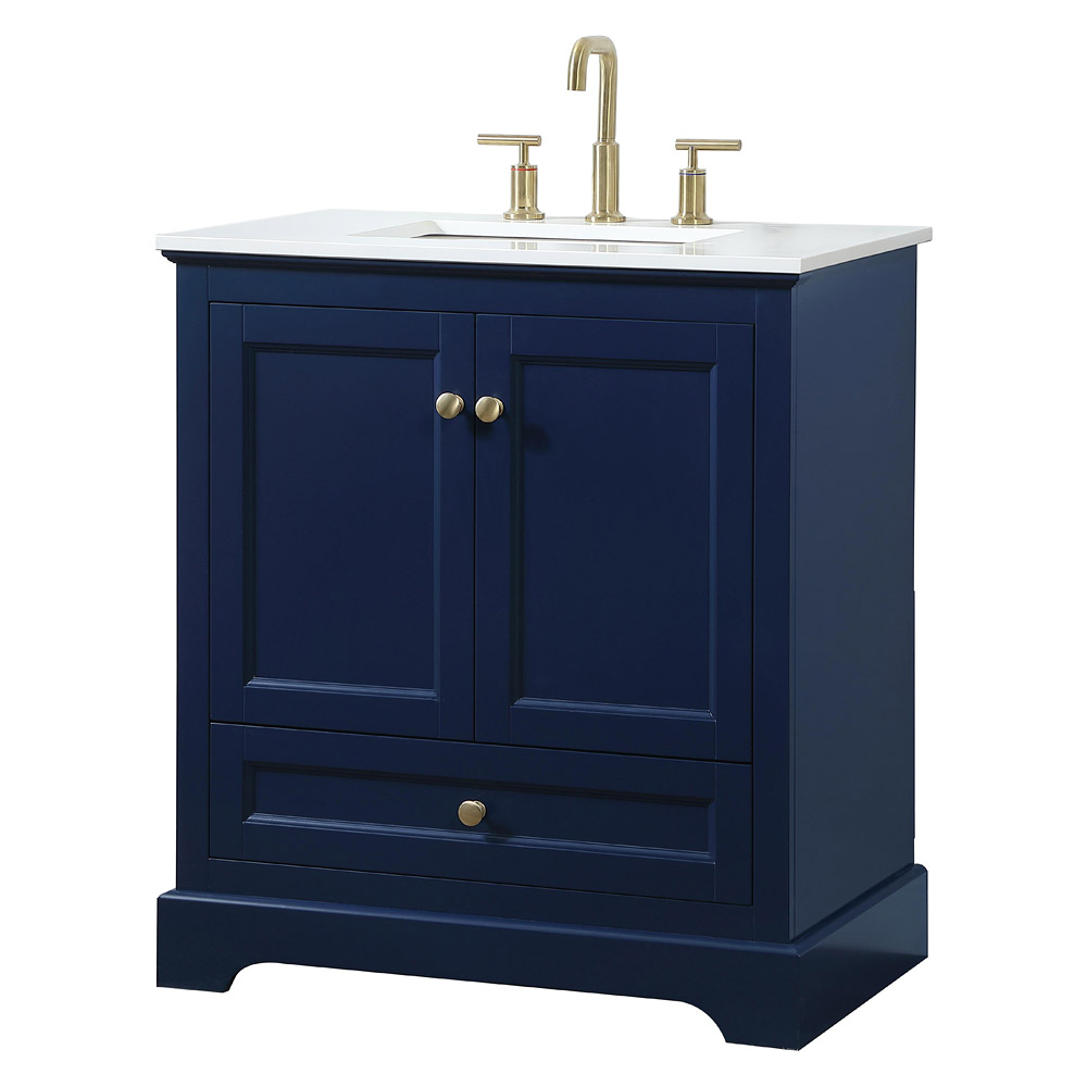 Elegant Bathroom Vanity - Blue (VF15530BL)