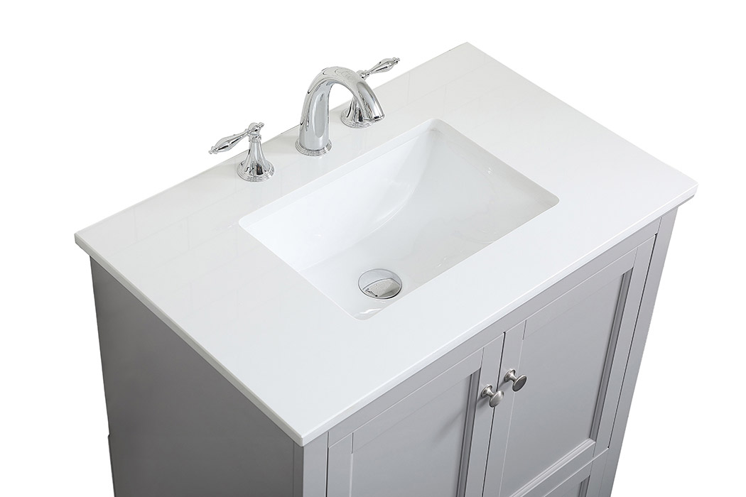 Elegant Bathroom Vanity - Gray (VF15530GR)