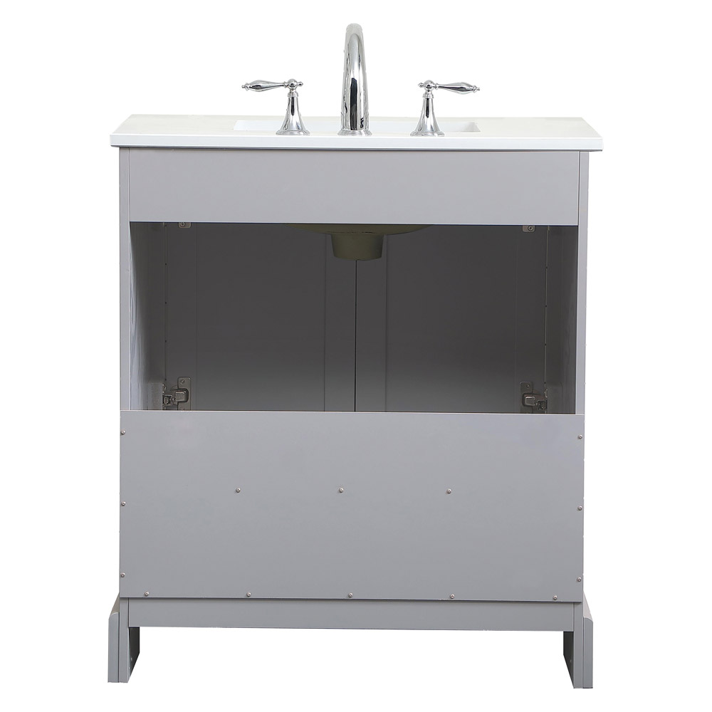 Elegant Bathroom Vanity - Gray (VF15530GR)