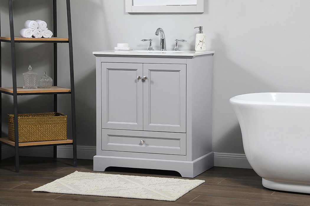 Elegant Bathroom Vanity - Gray (VF15530GR)