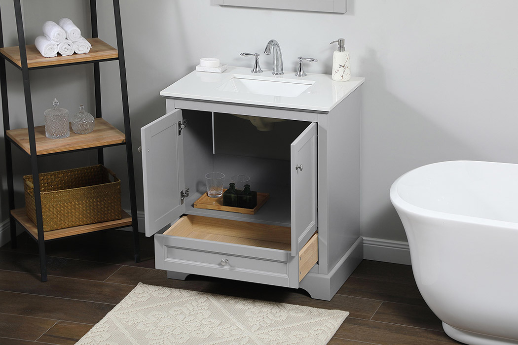 Elegant Bathroom Vanity - Gray (VF15530GR)