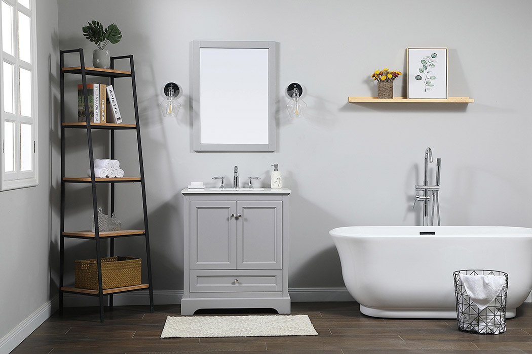 Elegant Bathroom Vanity - Gray (VF15530GR)