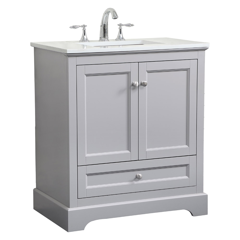 Elegant Bathroom Vanity - Gray (VF15530GR)