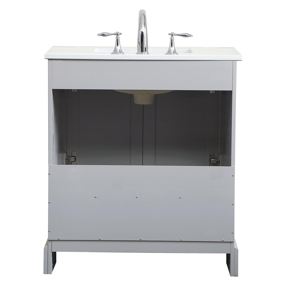 Elegant Bathroom Vanity - Gray (VF15530GR-BS)