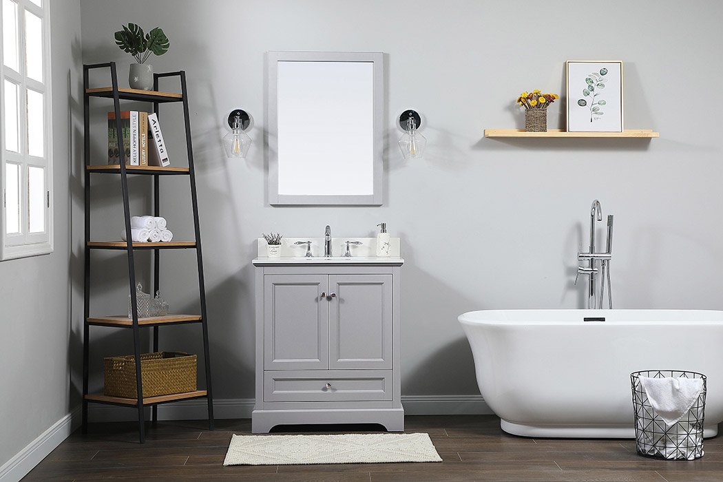 Elegant Bathroom Vanity - Gray (VF15530GR-BS)