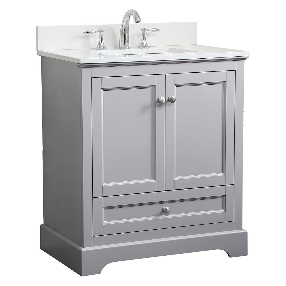 Elegant Bathroom Vanity - Gray (VF15530GR-BS)