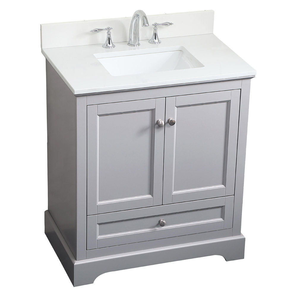 Elegant Bathroom Vanity - Gray (VF15530GR-BS)