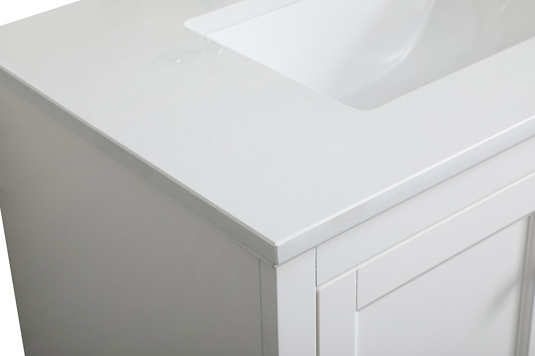 Elegant Bathroom Vanity - White (VF15530WH)