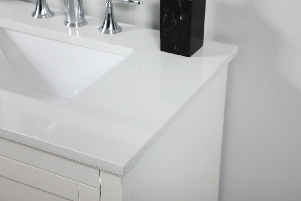 Elegant Bathroom Vanity - White (VF15530WH)