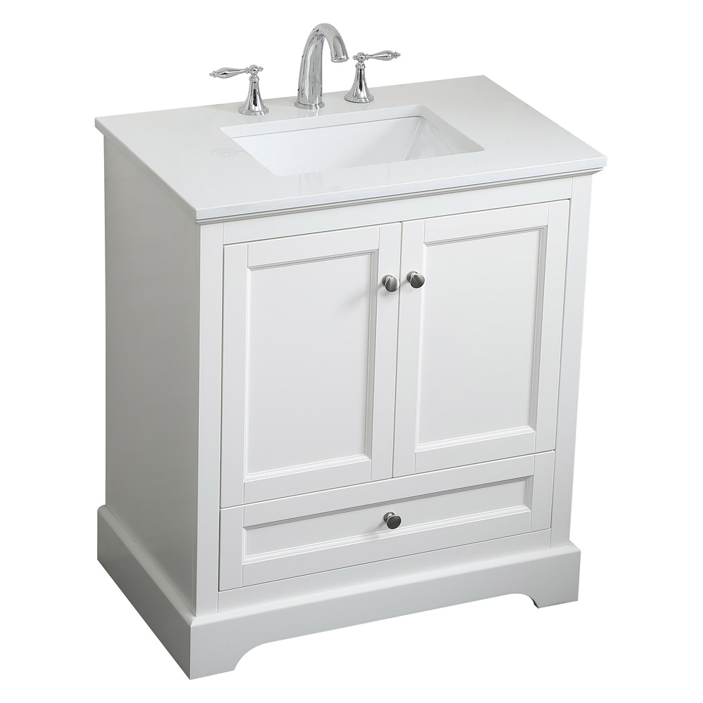 Elegant Bathroom Vanity - White (VF15530WH)