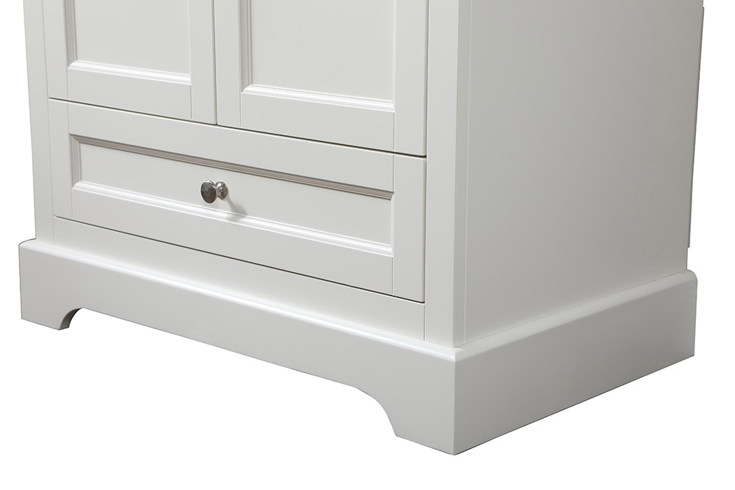 Elegant Bathroom Vanity - White (VF15530WH-BS)