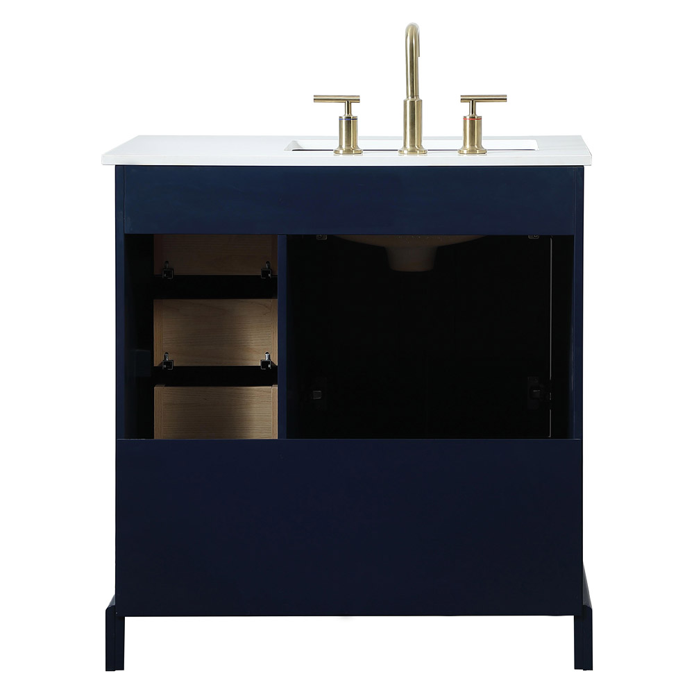 Elegant Bathroom Vanity - Blue (VF15532BL)