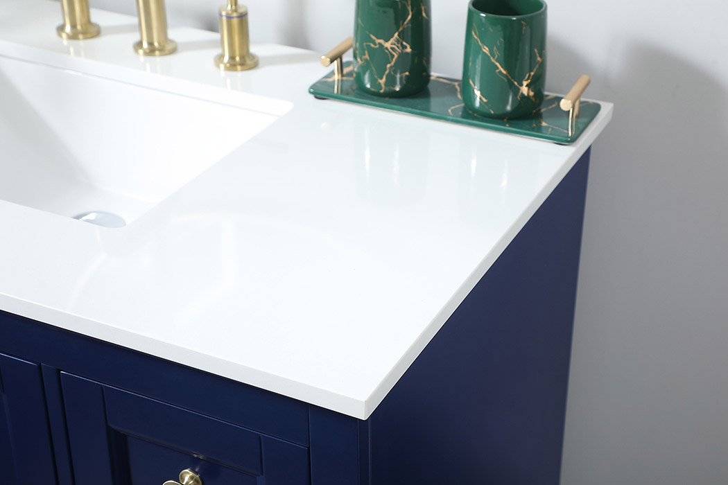 Elegant Bathroom Vanity - Blue (VF15532BL)