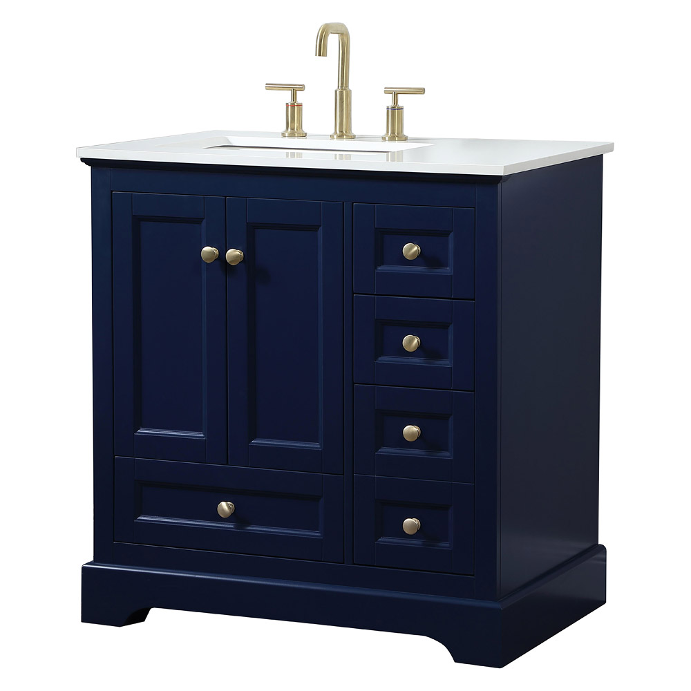 Elegant Bathroom Vanity - Blue (VF15532BL)