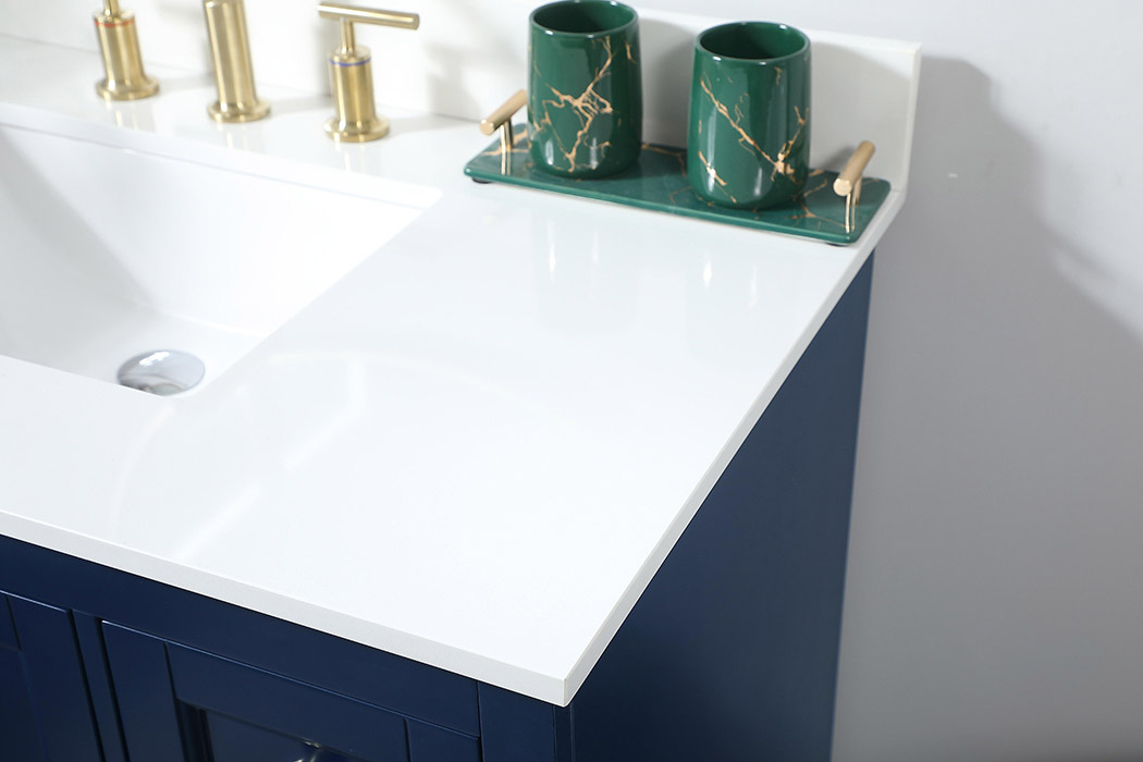 Elegant Bathroom Vanity - Blue (VF15532BL-BS)