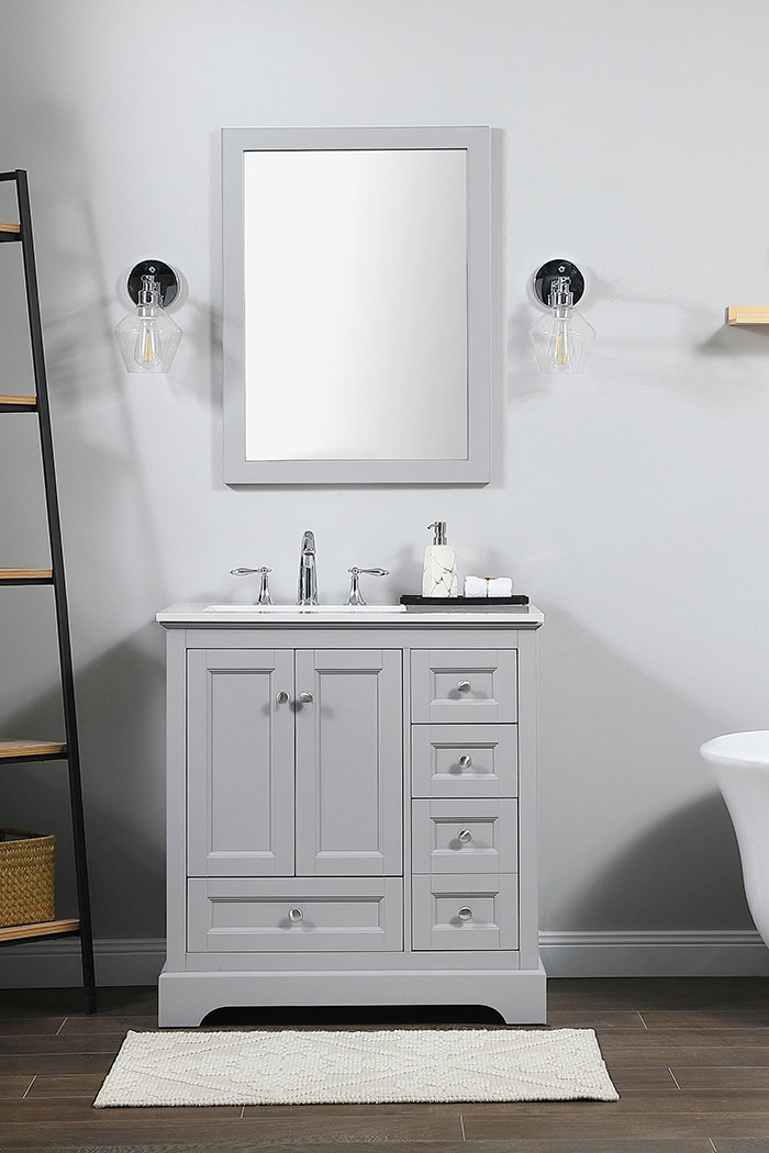 Elegant Bathroom Vanity - Gray (VF15532GR)