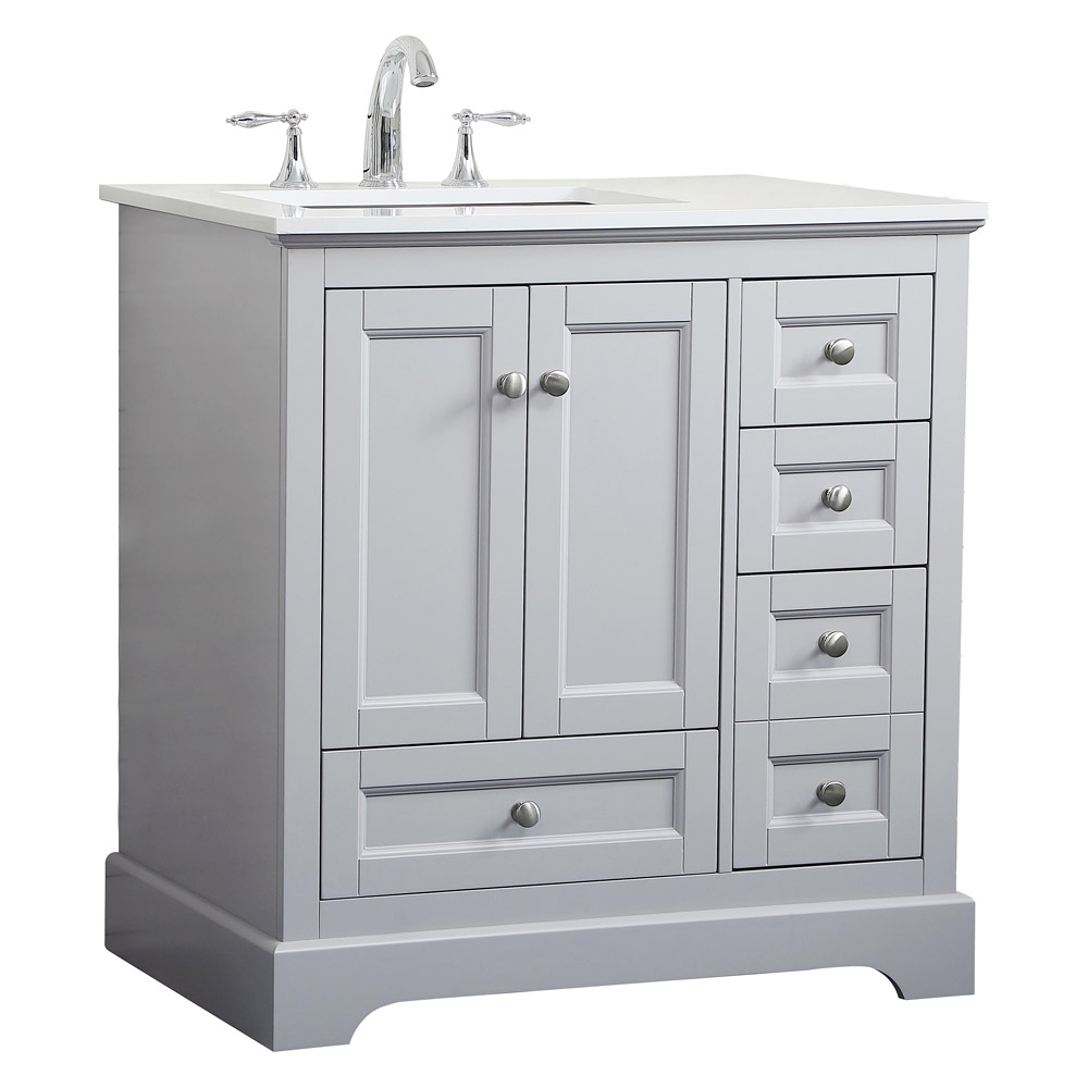 Elegant Bathroom Vanity - Gray (VF15532GR)