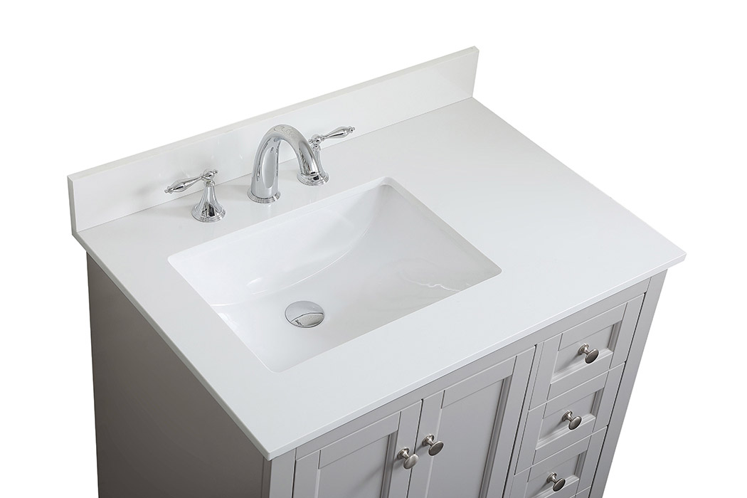 Elegant Bathroom Vanity - Gray (VF15532GR-BS)