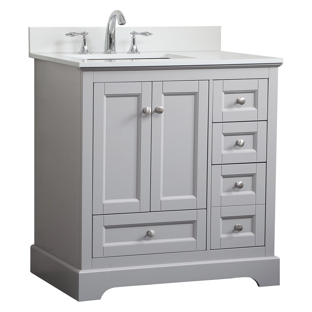 Elegant Bathroom Vanity - Gray (VF15532GR-BS)