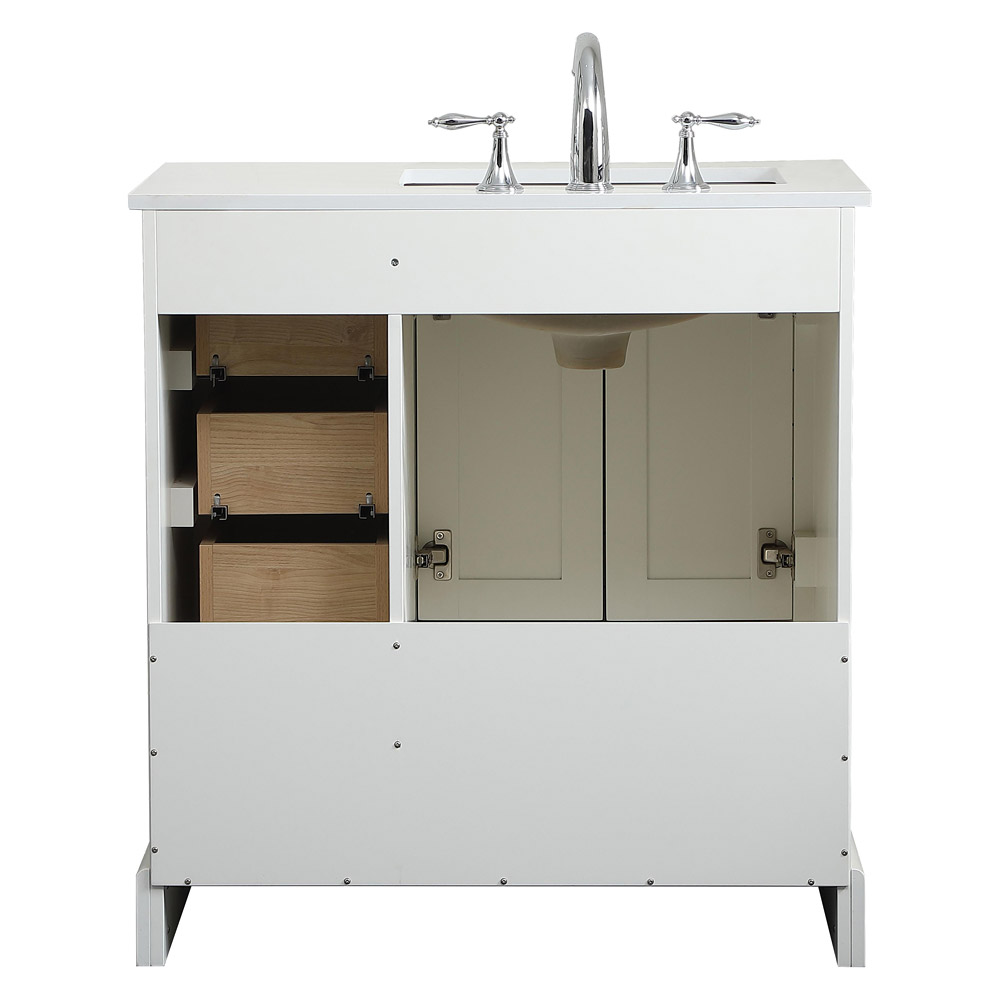 Elegant Bathroom Vanity - White (VF15532WH)