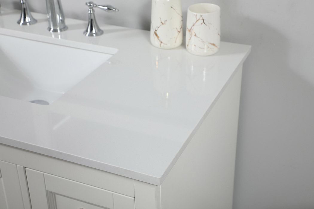 Elegant Bathroom Vanity - White (VF15532WH)