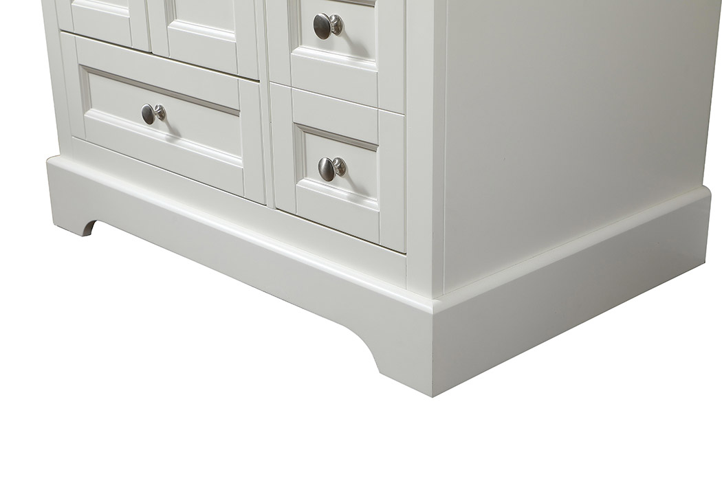 Elegant Bathroom Vanity - White (VF15532WH-BS)