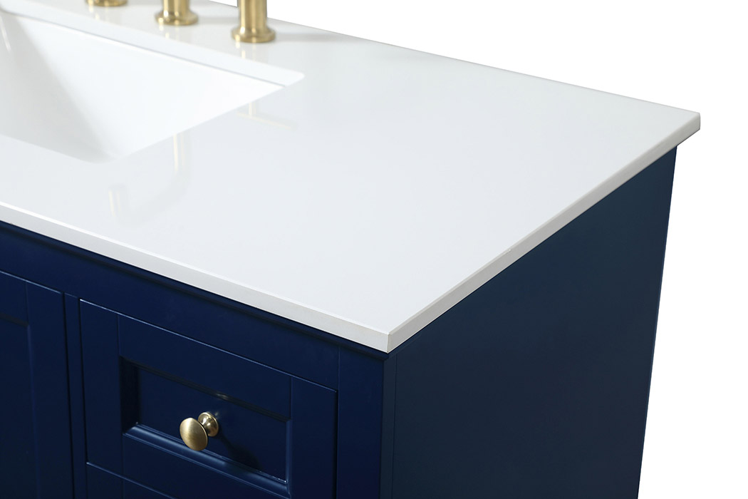 Elegant Bathroom Vanity - Blue (VF15536BL)