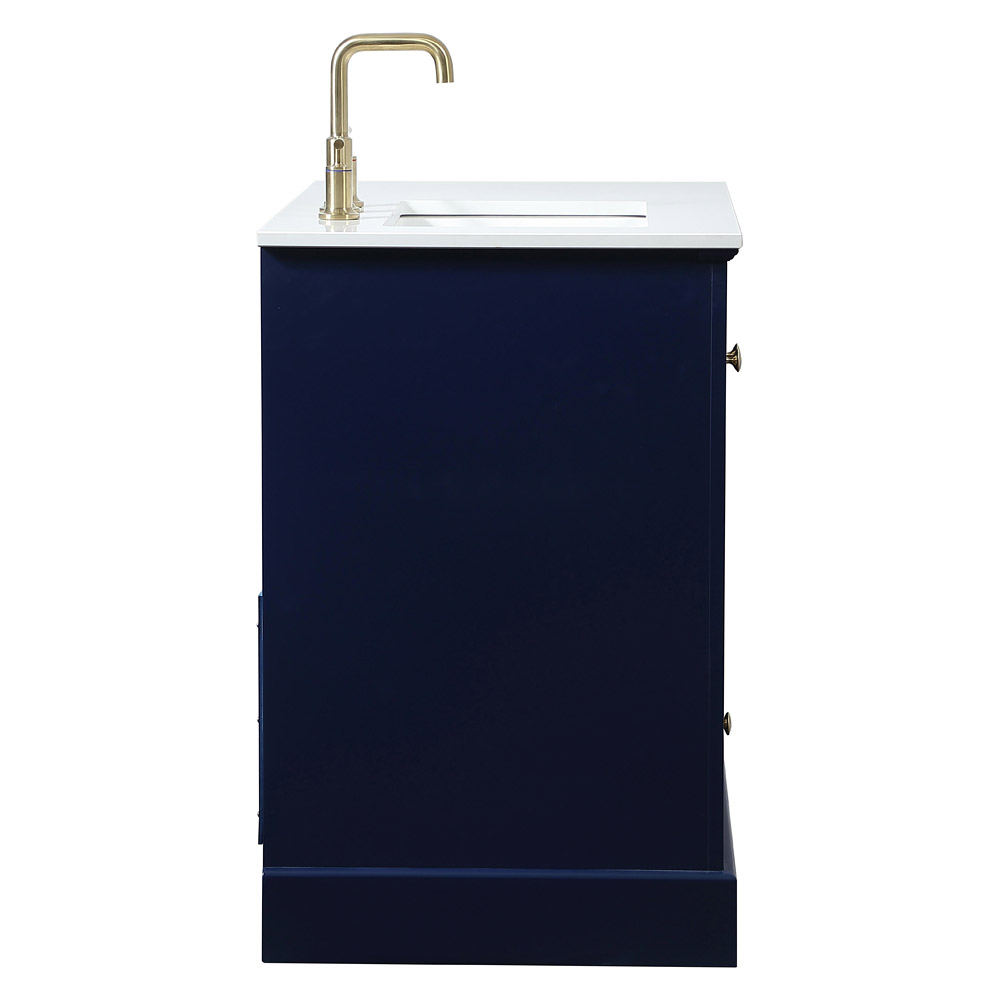 Elegant Bathroom Vanity - Blue (VF15536BL)