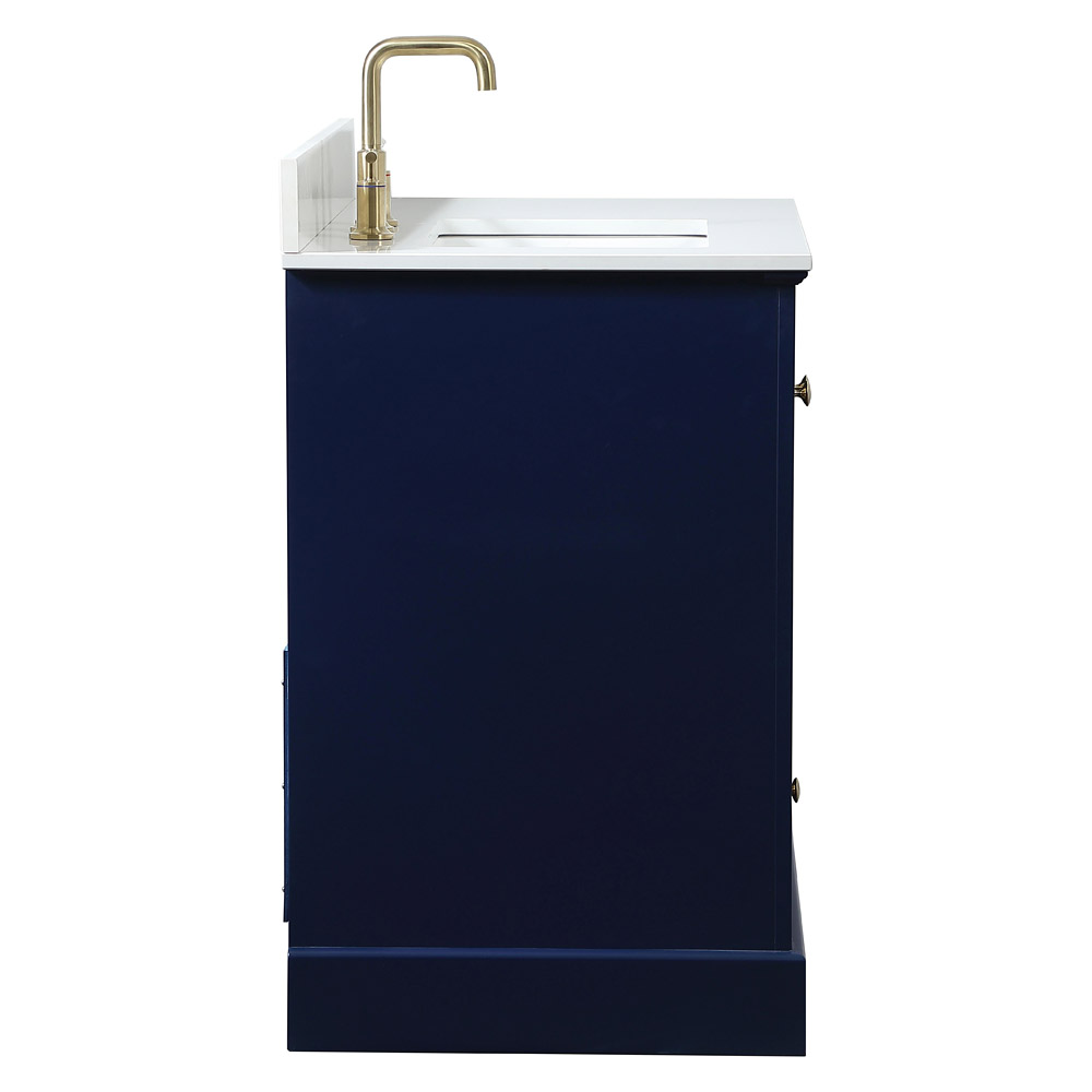 Elegant Bathroom Vanity - Blue (VF15536BL-BS)