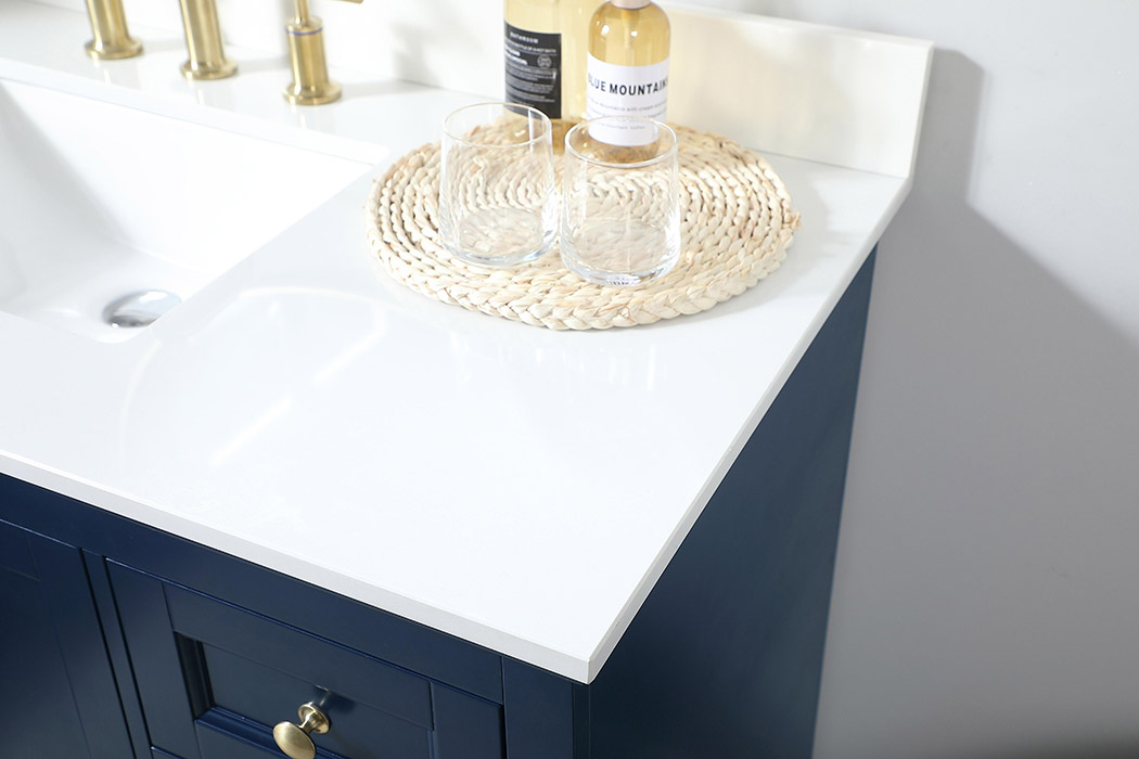 Elegant Bathroom Vanity - Blue (VF15536BL-BS)