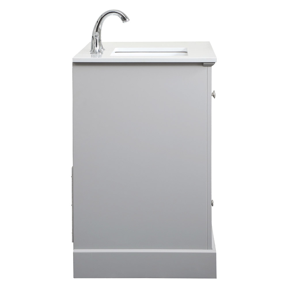 Elegant Bathroom Vanity - Gray (VF15536GR)