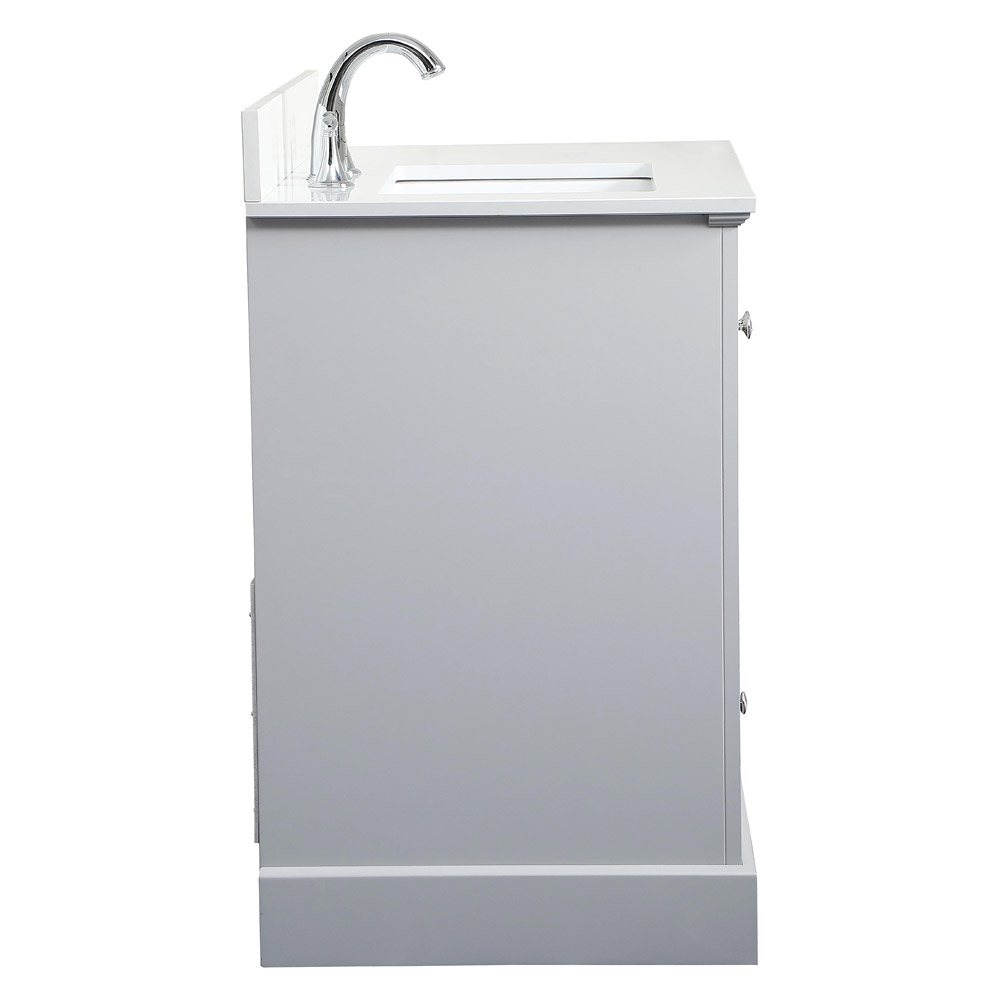 Elegant Bathroom Vanity - Gray (VF15536GR-BS)